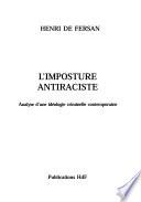 L'imposture antiraciste
