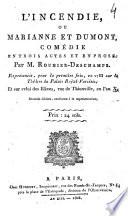 L'incendie, ou Marianne et Dumont