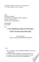 L'incommunicabilité poétique chez Charles Baudelaire