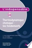 L'indispensable en Thermodynamique chimique : les fondements