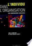 L'Individu dans l'organisation