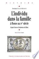 L'individu dans la famille à Rome au ive siècle