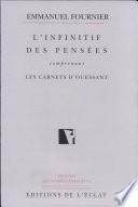 L'infinitif des pensées