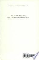 l' influence francaise dans l' oeuvre de ruben dario