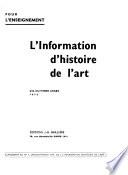L'Information d'histoire de l'art
