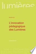 L'innovation pédagogique des Lumières