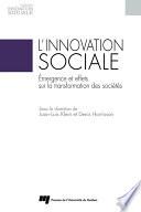 L'innovation sociale