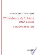 L'insistance de la lettre chez Lacan
