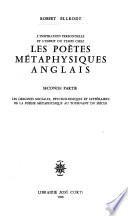 L'inspiration personelle et l'esprit du temps chez les poètes métaphysiques Anglais