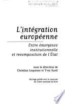 L'intégration européenne