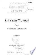 L' Intelligence, d'après la Méthode sentimentale