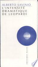 L'intensité dramatique de Leopardi