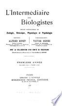 L'Intermédiaire des biologistes
