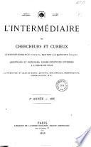 L'Intermédiaire des chercheurs & curieux