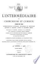 L'Intermédiaire des chercheurs & curieux