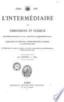 L'Intermédiaire des chercheurs & curieux