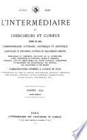 L'Intermédiaire des chercheurs & curieux