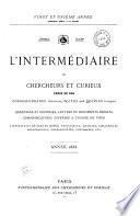 L'Intermédiaire des chercheurs & curieux