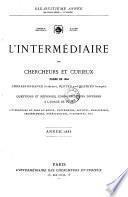 L'Intermédiaire des chercheurs & curieux