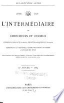L'intermédiaire des chercheurs et curieux