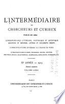 L'intermédiaire des chercheurs et curieux