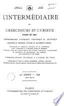 L'intermédiaire des chercheurs et curieux