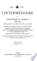 L'intermédiaire des chercheurs et curieux