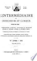L'intermédiaire des chercheurs et curieux