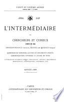 L'intermédiaire des chercheurs et curieux