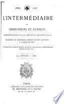 L'intermédiaire des chercheurs et curieux