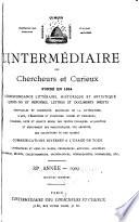 L'intermédiaire des chercheurs et curieux