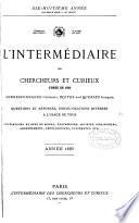 L'intermédiaire des chercheurs et curieux