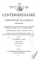 L'intermédiaire des chercheurs et curieux