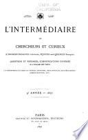 L'intermédiaire des chercheurs et curieux