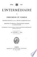 L'intermédiaire des chercheurs et curieux