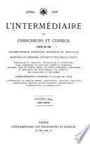 L'intermédiaire des chercheurs et curieux