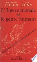 L'Internationale et le genre humain
