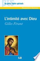 L'intimité avec Dieu