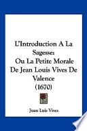 L' Introduction a la Sagesse