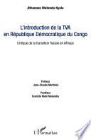 L'introduction de la TVA en République Démocratique du Congo