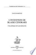 L'invention de Blaise Cendrars