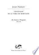 L'invention de la table de mortalité