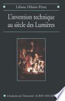 L'Invention technique au siècle des Lumières