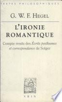 L'ironie romantique