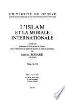 L'Islam et la morale internationale