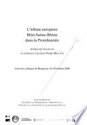 L'isthme européen Rhin-Saône-Rhône dans la protohistoire