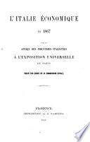L'Italie economique en 1867