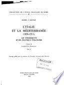 L'Italie et la Méditerranée (1896-1911)