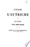 L'Italie, l'Autriche et le Pape