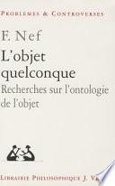 L'objet quelconque